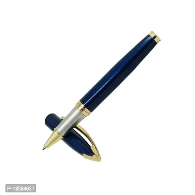 auteur 156, Metallic Blue Finish, Roller Ball Pen with Smoothest Refills., Packed in a Gift Box-thumb0