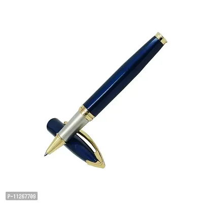auteur 156, Metallic Blue Finish, Roller Ball Pen with Smoothest Refills., Packed in a Gift Box