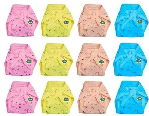 Colorful high quality New Born Baby Cotton NAPPY/Langot/Diaper KIDS 100% Pure Cotton Premium pack of 12