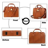 Leather Handmade Men  Women Laptop Bag Cross Over Shoulder Messenger Bag Office Bag-thumb2