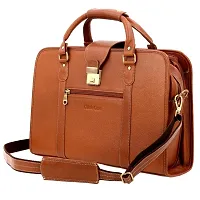 Leather Handmade Men  Women Laptop Bag Cross Over Shoulder Messenger Bag Office Bag-thumb3