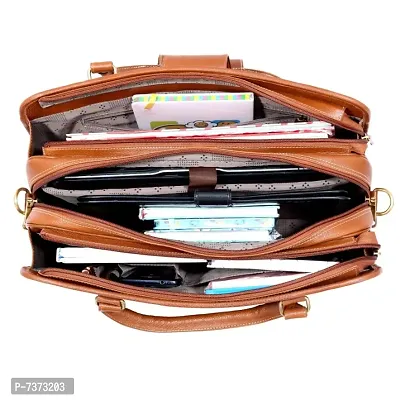 Leather Handmade Men  Women Laptop Bag Cross Over Shoulder Messenger Bag Office Bag-thumb5