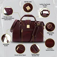 abc garments Leather Handmade Men  Women Laptop Bag Cross Over Shoulder Messenger Bag Office Bag-thumb1