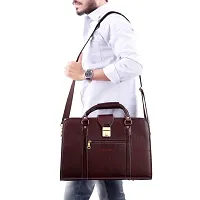abc garments Leather Handmade Men  Women Laptop Bag Cross Over Shoulder Messenger Bag Office Bag-thumb3