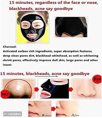 IBH Professional charcoal black heads remover peel off face mask-thumb2