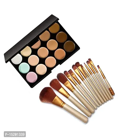 BEST QUALITY MAKEUP BRUSHES STE OF 12 PCS-thumb0