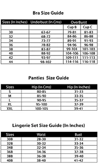 Dhurva Sales Women?s 4 Way Lycra 2 Bras, 2 Panty Set Women Lingerie Set Bra Panty Set-thumb1