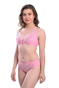 Dhurva Sales Women Cotton Bra Panty Set for Women Lingerie Set Bra Panty Set Bra Panty Set for Women with Sexy Bra Panty Set for Women (Pink,Blue,Yellow, 36)-thumb2