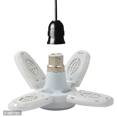 Dhruva Sales Adjustable Home Ceiling Lights, AC95-265V, Cool White Light (4+1fan) (Cute Mini Bulb) (25 watt) (Small Size)-thumb2