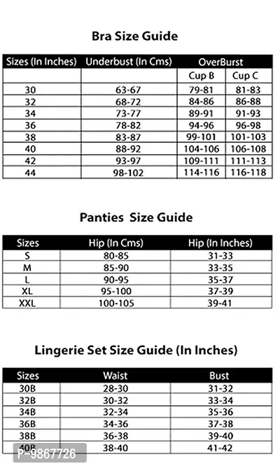 Dhurva Sales Women?s 4 Way Lycra 2 Bras, 2 Panty Set Women Lingerie Set Bra Panty Set-thumb2