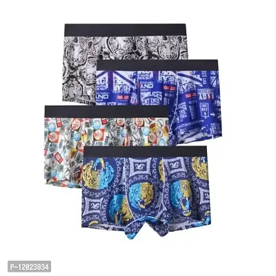 Trendy Multi-Printed Men Underwear Breathable  Briefs Shorts Middle Waist  Free Size.