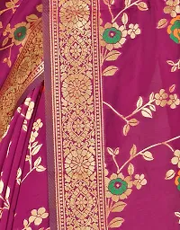 NITYA Women's Banarasi Art Silk Saree With Blouse (NT-32.001.03_Wine)-thumb3