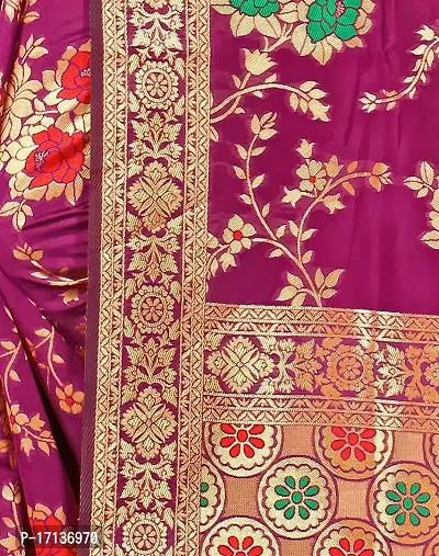 Stylish Art Silk Wine Woven Design Saree with Blouse piece-thumb4