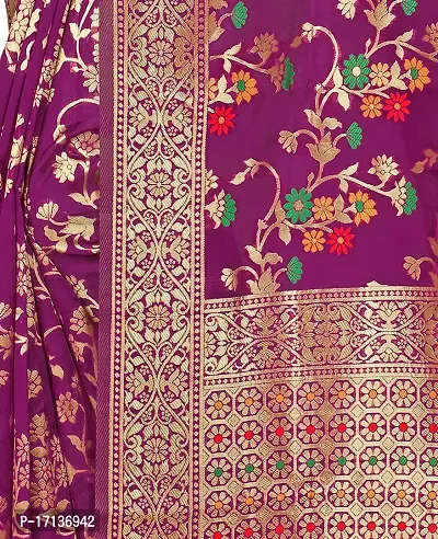 Stylish Art Silk Wine Woven Design Saree with Blouse piece-thumb5