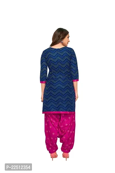 Stylish Fancy Designer Cotton Unstitched Dress Material Top With Bottom Wear And Dupatta Set For Women-thumb3