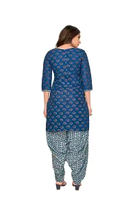 Stylish Fancy Designer Cotton Unstitched Dress Material Top With Bottom Wear And Dupatta Set For Women-thumb2