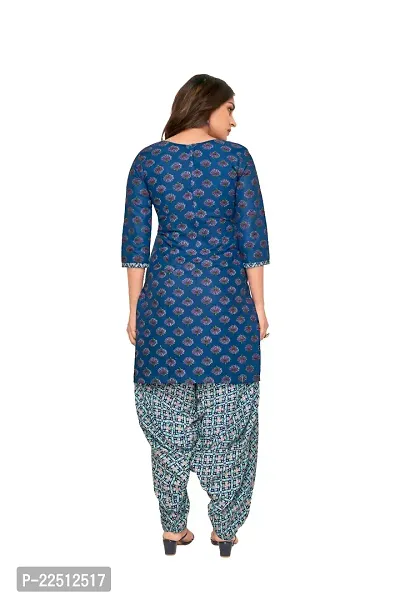 Stylish Fancy Designer Cotton Unstitched Dress Material Top With Bottom Wear And Dupatta Set For Women-thumb3