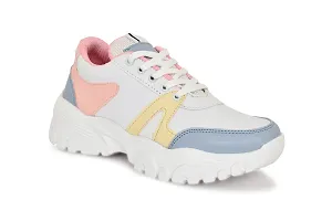 STYLIST WOMEN SNEAKER MULTI  COLOR PINK  YELLOW-thumb3