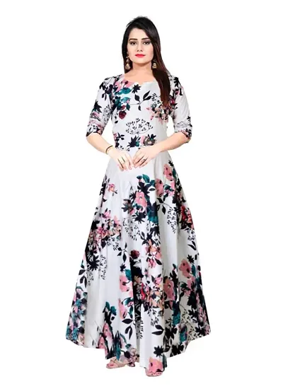 Stylish Rayon Maxi Dress For Women