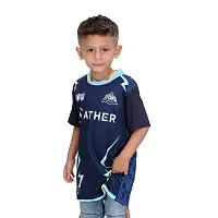 pariferry Sports Jersey Dhoni Half Sheeve T-Shirt for Kids-thumb2