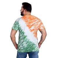 pariferry Indian Flag - Printed Round Neck Half Sleeves T-Shirt for Men (Medium, Tricolor-2)-thumb2