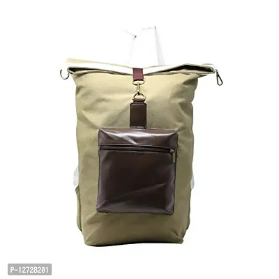 Designer Beige Canvas Solid Travel Bags