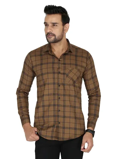 Reliable Checked Long Sleeves Casual Shirts For Men