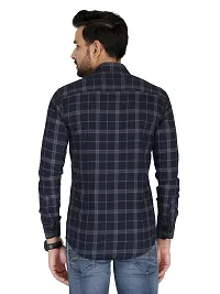 Stylish Fancy Cotton Checked Long Sleeves Casual Shirts For Men-thumb4