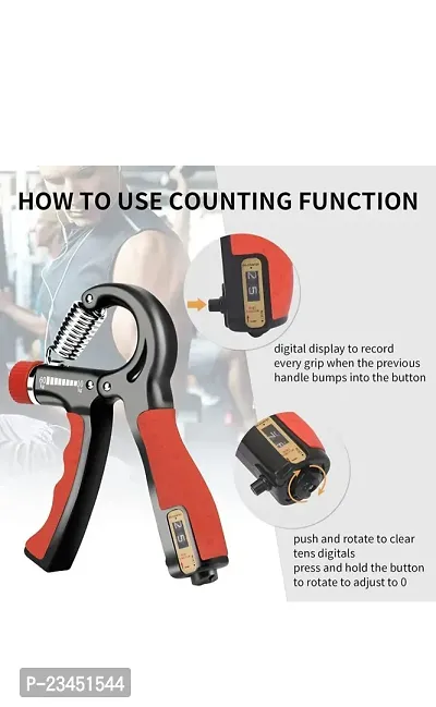 Hand Grip Strengthener with Adjustable Resistance & Number Counter