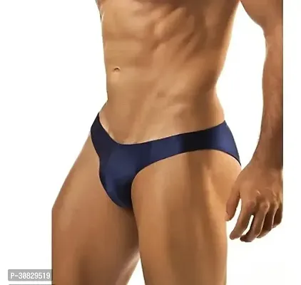 Stylish Polyester Blend Solid Briefs For Men-thumb0