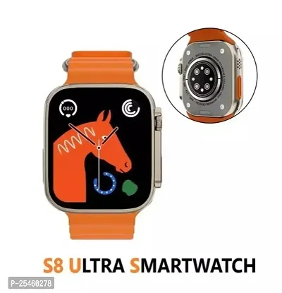 S8 Ultra Smart Watch with Zigzag Wrist Band (1.44 MM Display) (Orange)-thumb0
