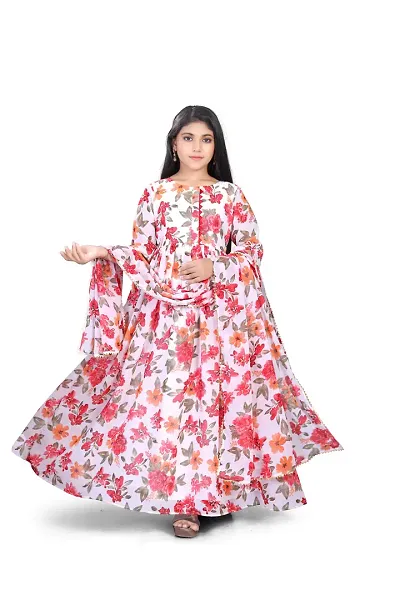 Fabulous Georgette Maxi Dress For Girls