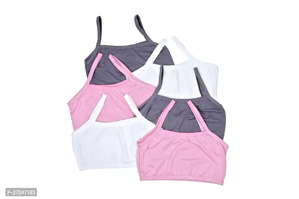 Classic Cotton Solid  Beginners Bras For Women Pack of 6