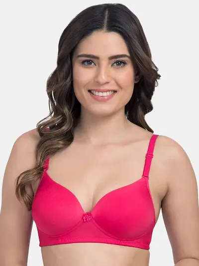 Womens Padded Non-Wired Full-Coverage Bra-Pack of 1