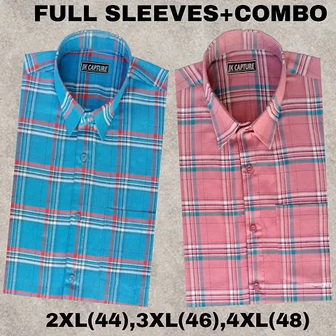 Classic Checked Casual Shirts for Men, Pack of 2