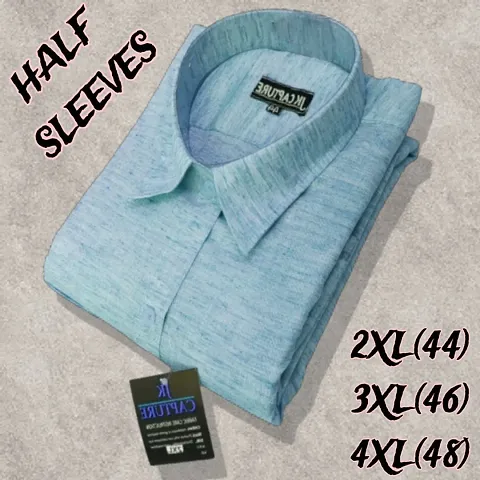 Linen Shirt For Men Causal Checks plain Shirt 2xl 3xl 4xl big size