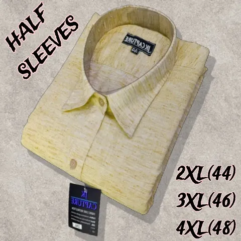 Linen Shirt For Men Causal Checks plain Shirt 2xl 3xl 4xl big size shirt