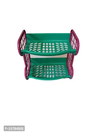 Classy Plastic 2 Layer Rack Organizer-thumb0