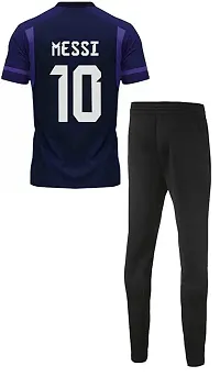 Messi 10 Away Football Jersey with Track Pant 2023 for Men  Boys(14-15Years) Multicolour-thumb1