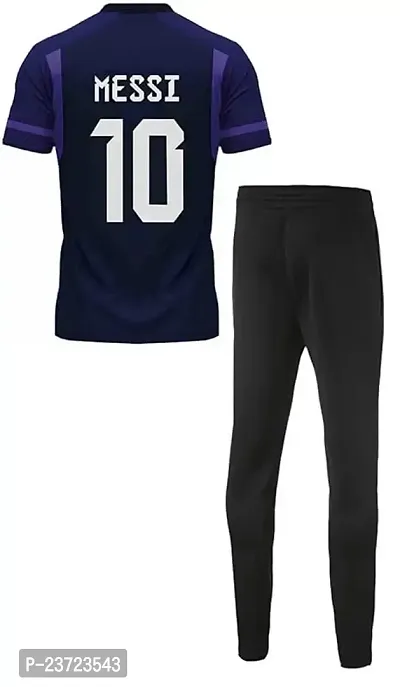 Messi 10 Away Football Jersey with Track Pant 2023 for Men  Boys(14-15Years) Multicolour-thumb2