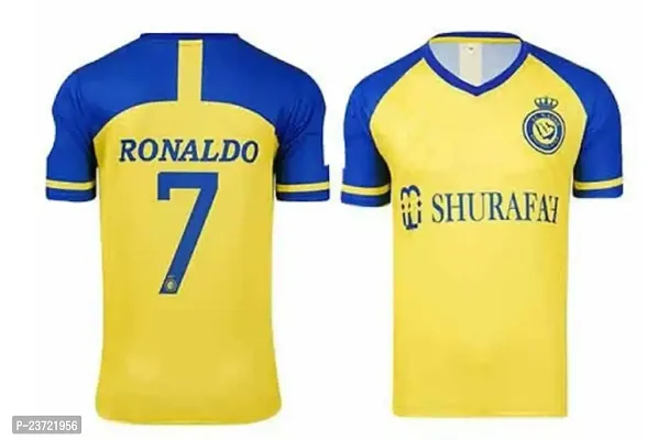 Sports Football Jersey for menAL_Nasser RONOLDO Jersey Sports Tshirt(14-15Years) Multicolour