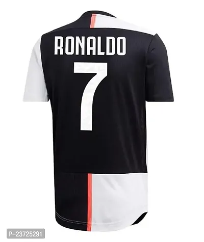 Cristiano Ronaldo 7 Home Football Team Half Sleeve Jersey 2022/2023 (Men  Kids)(Small 36) Multicolour-thumb3