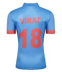 India ODI New Cricket Team Tshirt Virat Kohli 18 for Men  Kids 2023/2024(15-16Years) Multicolour-thumb2