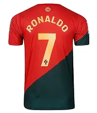 Ronaldo World Cup Jersey with Back Print 2022-2023 Football -(Mens  Kids)(XX-Large 44) Multicolour-thumb1