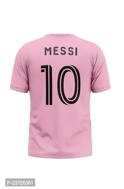 Miami Messi 10 Football Pink Jersey Tshirt 2023/2024 (Kid's,Boy's  Men)(9-10Years)-thumb3