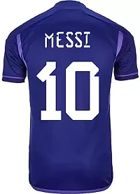 Messi 10 Football Away Half Sleeve Jersey 2023/2024 (Kids  Men)(XX-Large 44) Multicolour-thumb1