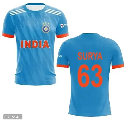 ODI India Cricket Team Jersey Surya 63 2023/2024 (Men  Boys)(8-9Years) Multicolour-thumb0