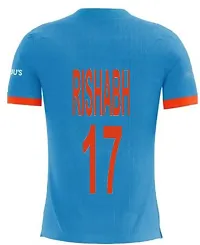 India ODI Rishabh 17 Half Sleeve Cricket Jersey 2023-2024 for Men  Boys(9-10Years) Multicolour-thumb2