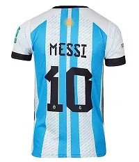 Messi World Cup Jersey with Back Print 2022-2023 Football -(Mens  Kids)(9-10Years) Multicolour-thumb1