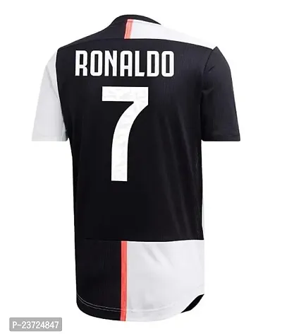 Cristiano Ronaldo 7 Home Football Team Half Sleeve Jersey 2022/2023 (Men  Kids)(Medium 38) Multicolour-thumb3